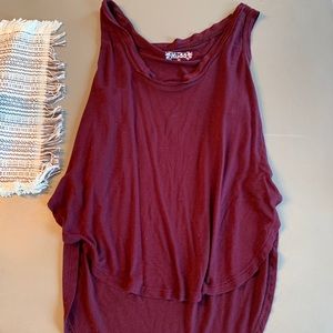 Burgundy women’s tank